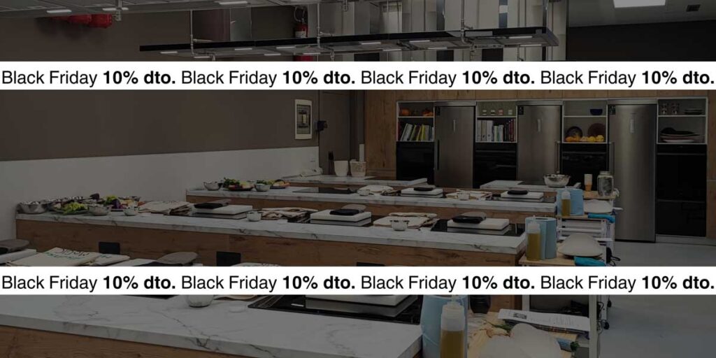 Black Friday Cursos de cocina